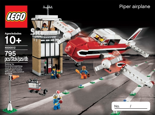 BrickLink - Set 4000012-1 : LEGO Inside Tour (LIT) Exclusive 2012 Edition - Piper Airplane [LEGO Brand:LEGO Inside Tour] - BrickLink Reference Catalog