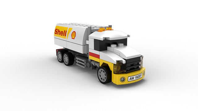 Ersatz Aufkleber/Sticker Set für LEGO Set 40196 Shell Tanker polybag 2014 
