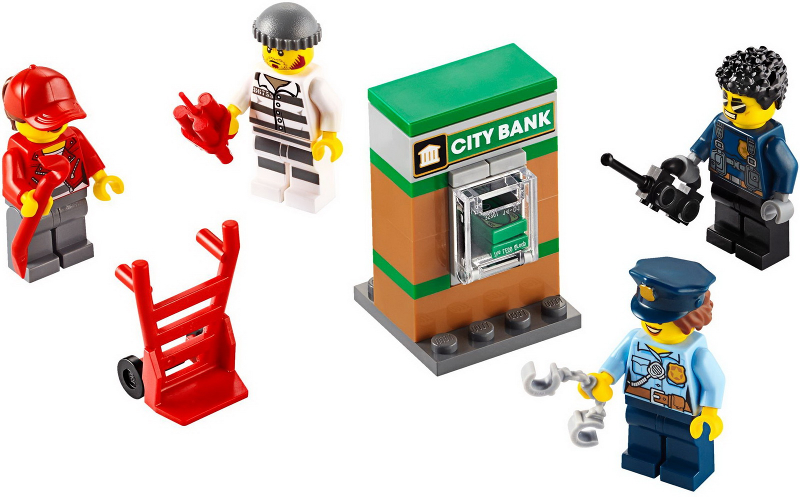 Lego ® Minifig City-travailleurs portuaires avec accessoires provenant du set 60106 
