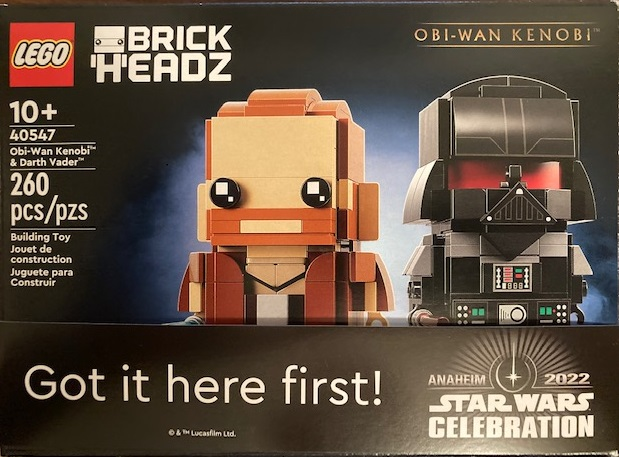 LEGO BRICKHEADZ Star Wars Obi-Wan Kenobi & Darth Vader Set 40547 Fast  Shipping