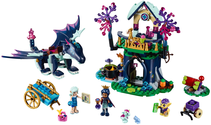 LEGO Elves Minifigure Animal Lula The Baby Dragon Aqua & Trans DK Pink 41187 for sale online 