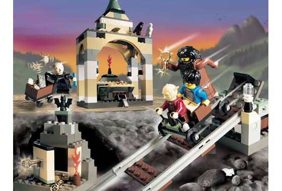 Set 4714 LEGO Harry Potter Brick 1 x 8 with GRINGOTTS Pattern ref 3008px5 