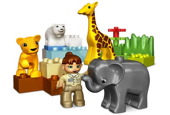 Lego 4962 Duplo Tierbabys mit Junge ** NEU /& OVP **