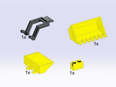 Lego excavator outlet bucket