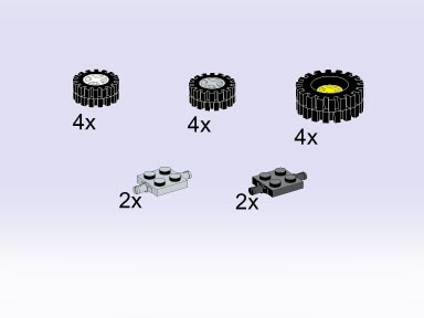 Wheels and Bearings Set 5174 1 BrickLink