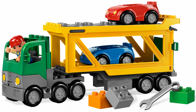 Lego ® Duplo Set 5684 Autotransporter Sattelzug LKW  vollständig 