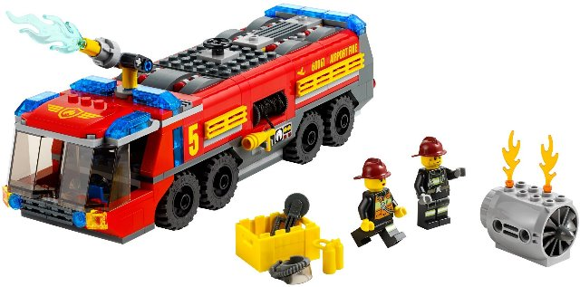 lego city airport fire truck 60061