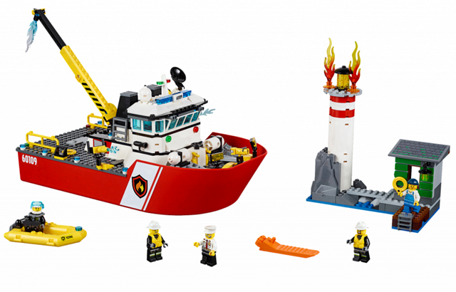 Fire Boat City Fire 60109 Building Blocks Bricks Model toys 461pcs 