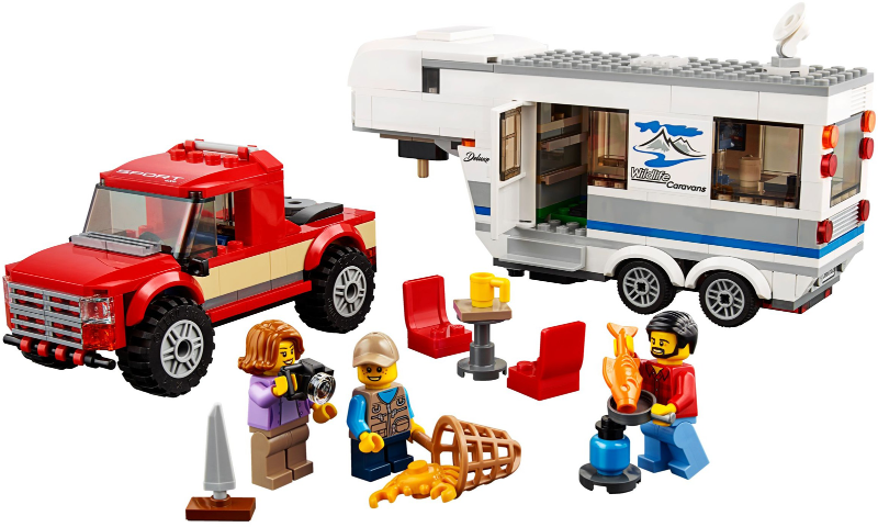 Town: City: Recreation Pickup & Caravan LEGO 60182 STICKER SHEET 