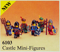 Vintage 1989 LEGO 6103 Castle Mini Figures in Sealed Box – The