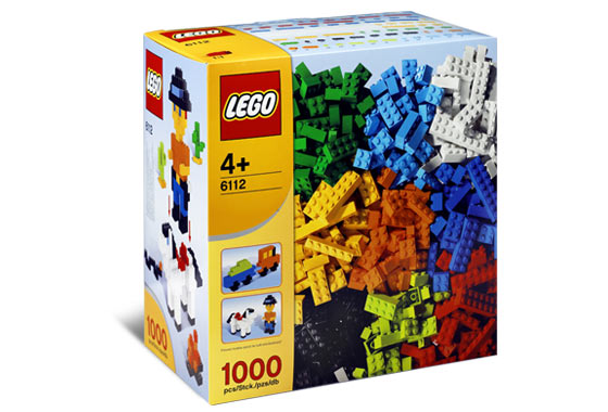 Lego 2 x Stein Baustein Basic 6112 rotbraun  1x12