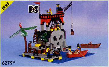 LEGO  VINTAGE   MINIFIG   OMINO    pirate   6279-1 Skull Island 