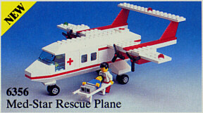 Med Star Rescue Plane Set 6356 1 BrickLink