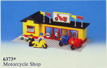 BrickLink - Set 6373-1 : Lego Motorcycle Shop [Town:Classic Town ...