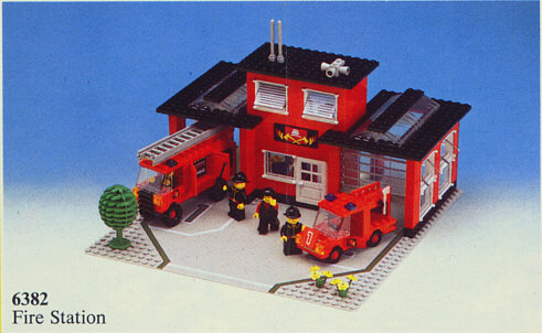 lego fire station vintage