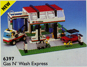 NEW Lego 6472 Town CLASSIC Town  Gas N' Wash Express OCTAN GAS STATION 