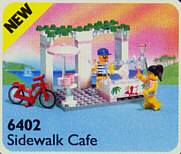 Politistation Smidighed Modtager maskine Sidewalk Cafe : Set 6402-1 | BrickLink