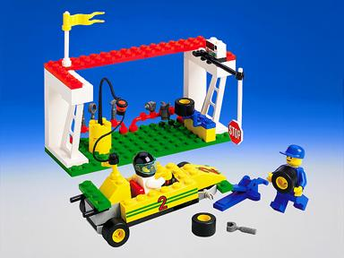 973px337 B10 # Lego Figur Minifig 6467 Power Pit-Stop 2 Stück