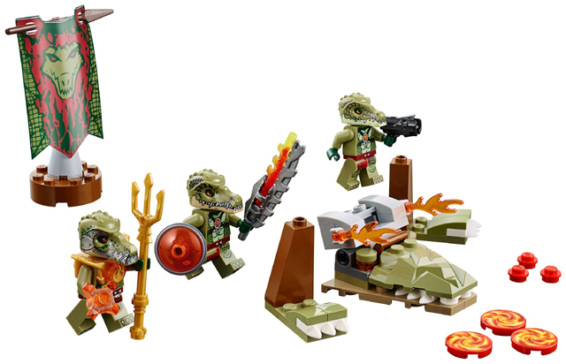 Figur Minifig Croc Warrior 70231 LEGO Legends of Chima Krokodil Krieger 2 