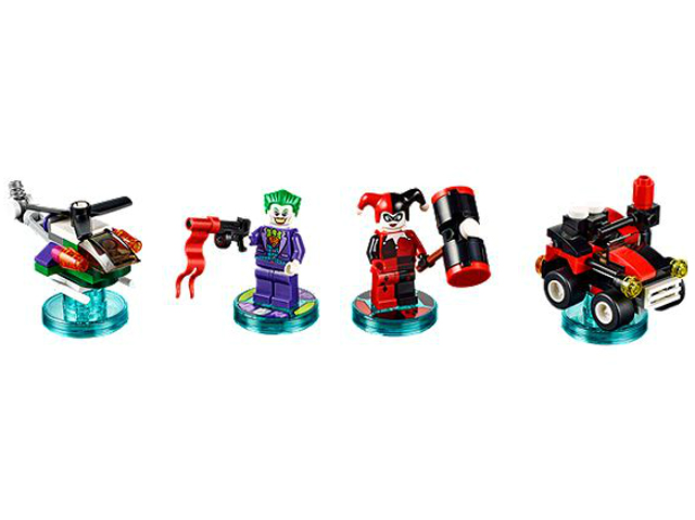 Lego Dimensions 71229 The Joker Harley Quinn Batman DC Comics personaje Team Pack 