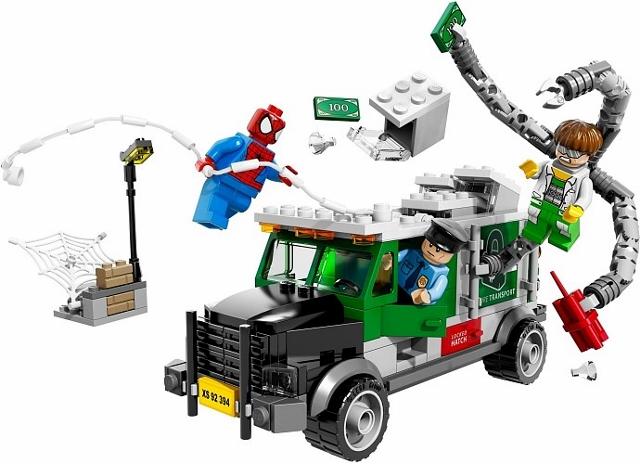 Lego Doc Ock Truck Heist [Super Heroes 