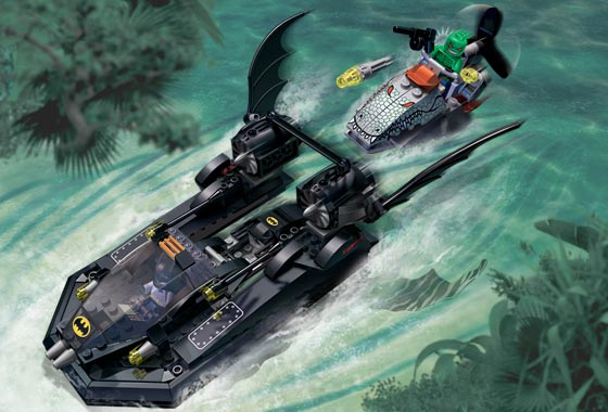 Killer Croc Authentic LEGO Minifigure w/ gun Super Heroes Batman 7780 BatBoat 