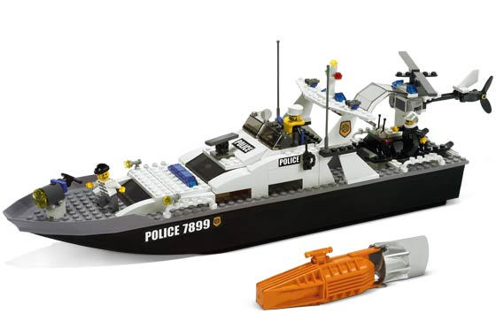 lego police speed boat