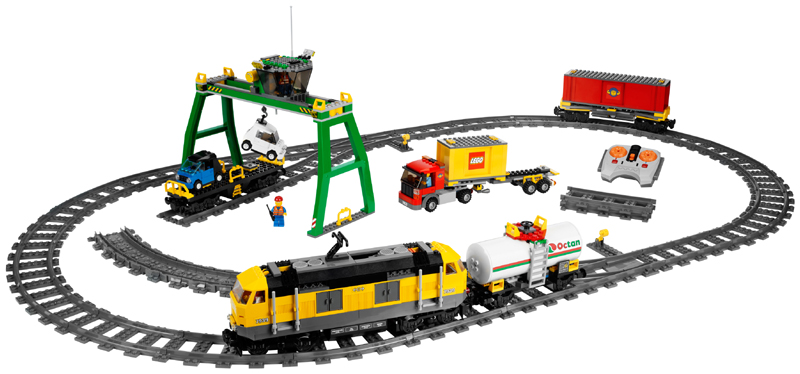 lego yellow train