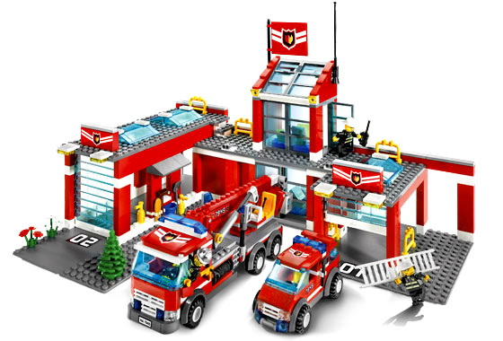 old lego fire station