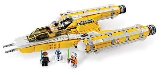 lego star wars yellow ship