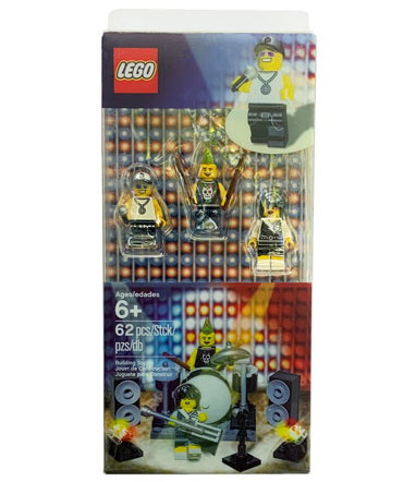 Lego Minifigs Punk Rocker Metal Couple Set of 2 Figs With Accessories CF106 