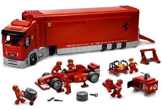 BrickLink - Set 8654-1 : LEGO Scuderia Ferrari Truck [Racers
