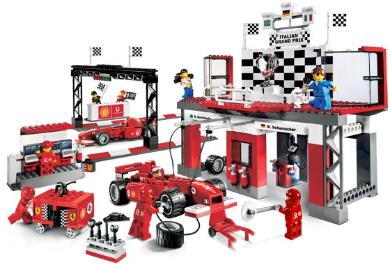 LEGO FERRARI 1/8 SCALE F-1 KIT #8674 COMPLETE ASSEMBLED WITH BOX