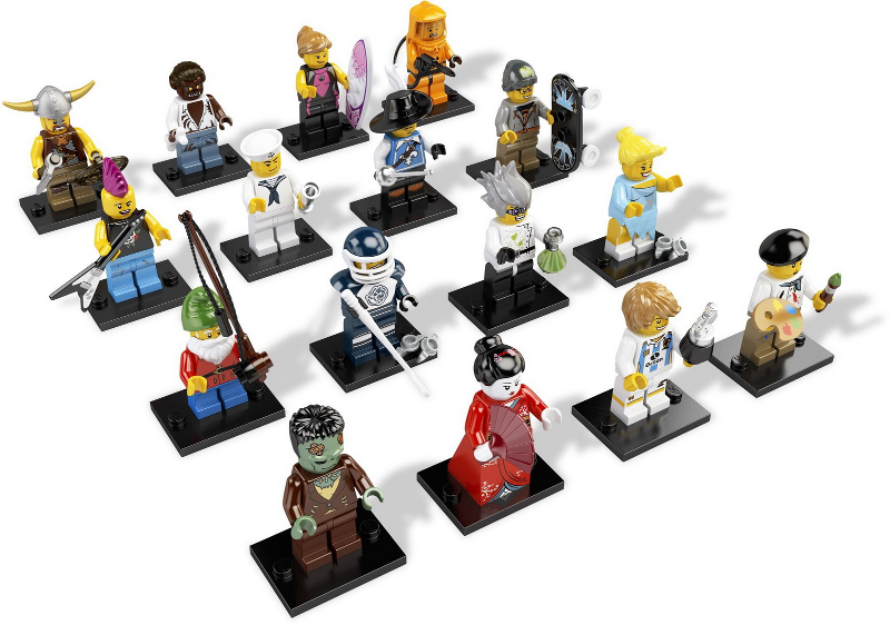 Neu komplette Serie LEGO® Minifigur Serie 4-8804 gebaut unbespielt 