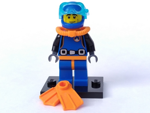 LEGO Figur Minifigur Sammelfigur Tiefsee Taucher Deep Sea Diver Serie 1 col01-15 