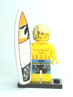 Lego Series 2 Collectible Minifigure SURFER- Flat Rate Shipping! 