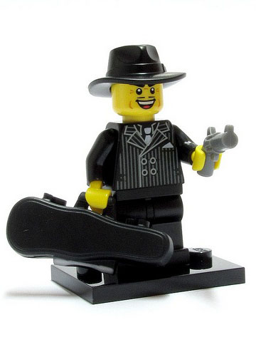BrickLink - Set col05-15 : LEGO Gangster, Series 5 (Complete Set with Stand and Accessories) [Collectible Minifigures:Series 5 - BrickLink Reference Catalog