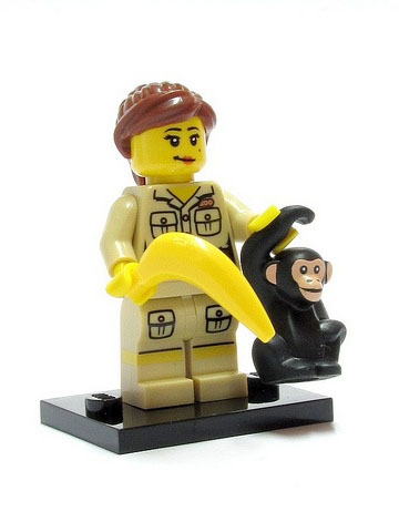 8805 204 LEGO Collectable Mini Figure Series 5 Zoo Keeper 