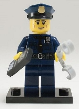 parfait état Lego série 9 policier 