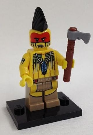 Lego Figur Serie 10 Irokese Tomahawk Warrior Minifig 