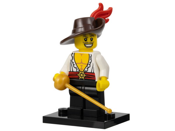 Genuine Lego Mini figure Swashbuckler from  series 12 