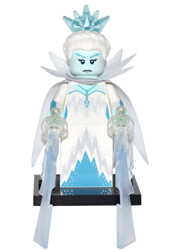 socle Lego 71013 Minifig Figurine Série 16 Ice Queen Reine des Glaces