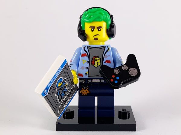 Series 19 col19-1 Lego Figure Video Game Champ 