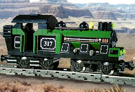 lego green train