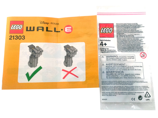 Sig til side konvertering Ubevæbnet Set 21303sup-1 : Supplemental Pack for WALL-E Set 21303 [Vintage &  Retired:Service Packs] [BrickLink]