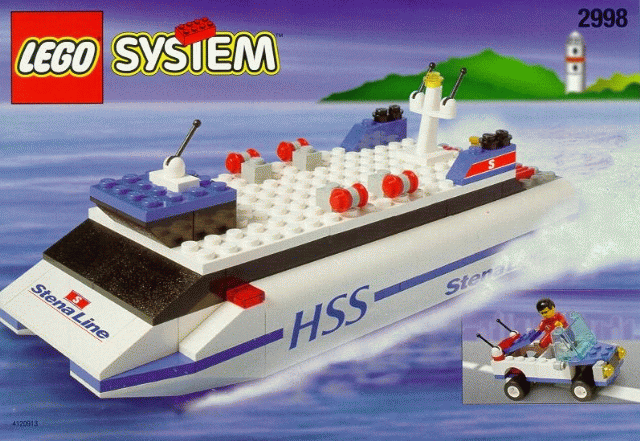 G Stena Ferry Line Precut Custom Replacement Stickers for Lego Set 1548 1991