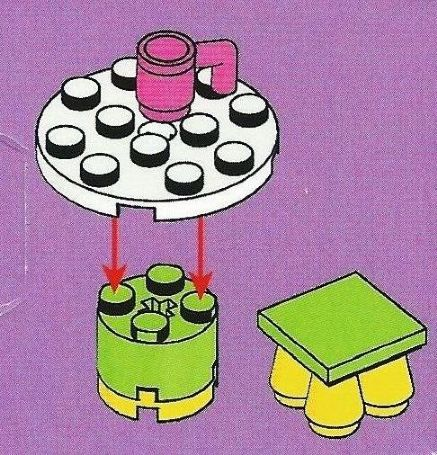 Advent Calendar 2012, Friends (Day  8) - Table with Stool