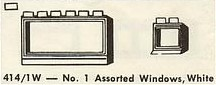 No. 1 Assorted Windows, White