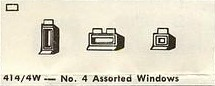 No. 4 Assorted Windows, White