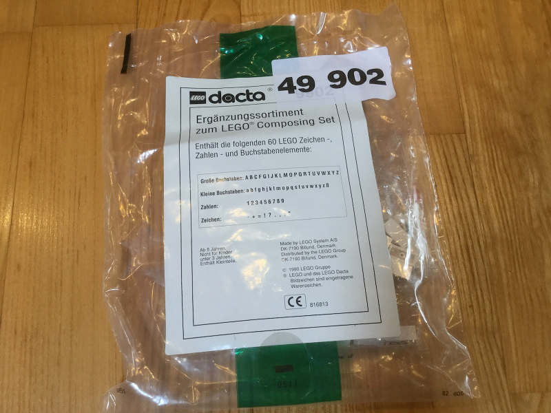 Ergänzungssortiment zum LEGO Composing Set (Supplementary Assortment for LEGO Composing Set 9550)